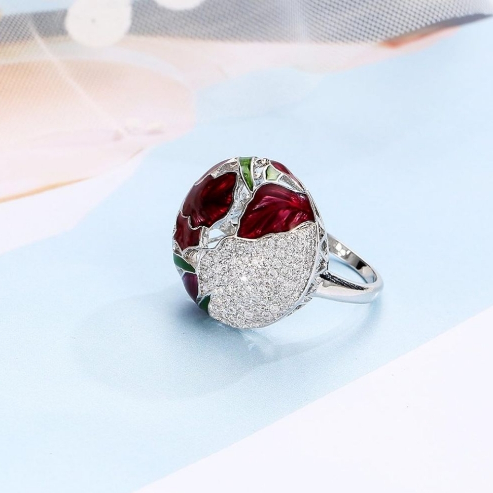 Enamel Statement Ring - image 4